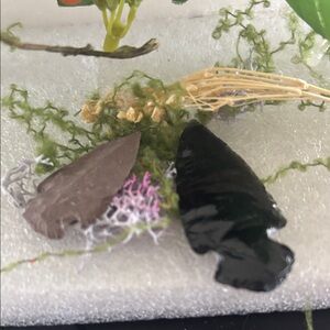 Arrowheads Obsidian and Jasper stone